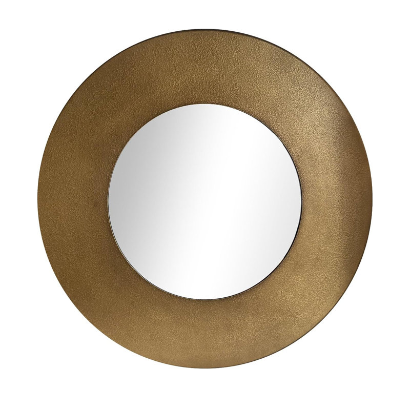 Red Barrel Studio® Erka Metal Round Mirror | Wayfair